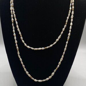 Freshwater Rice Pearl Necklace